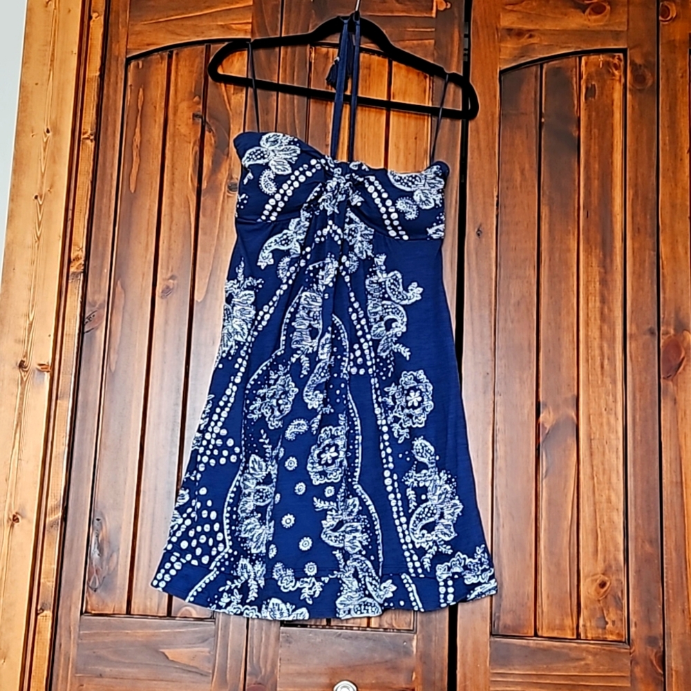 AE Tube Top Dress with Neck Tie